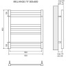 Полотенцесушитель электрический LEMARK MELANGE П7 LM49607EW 500x600 белый